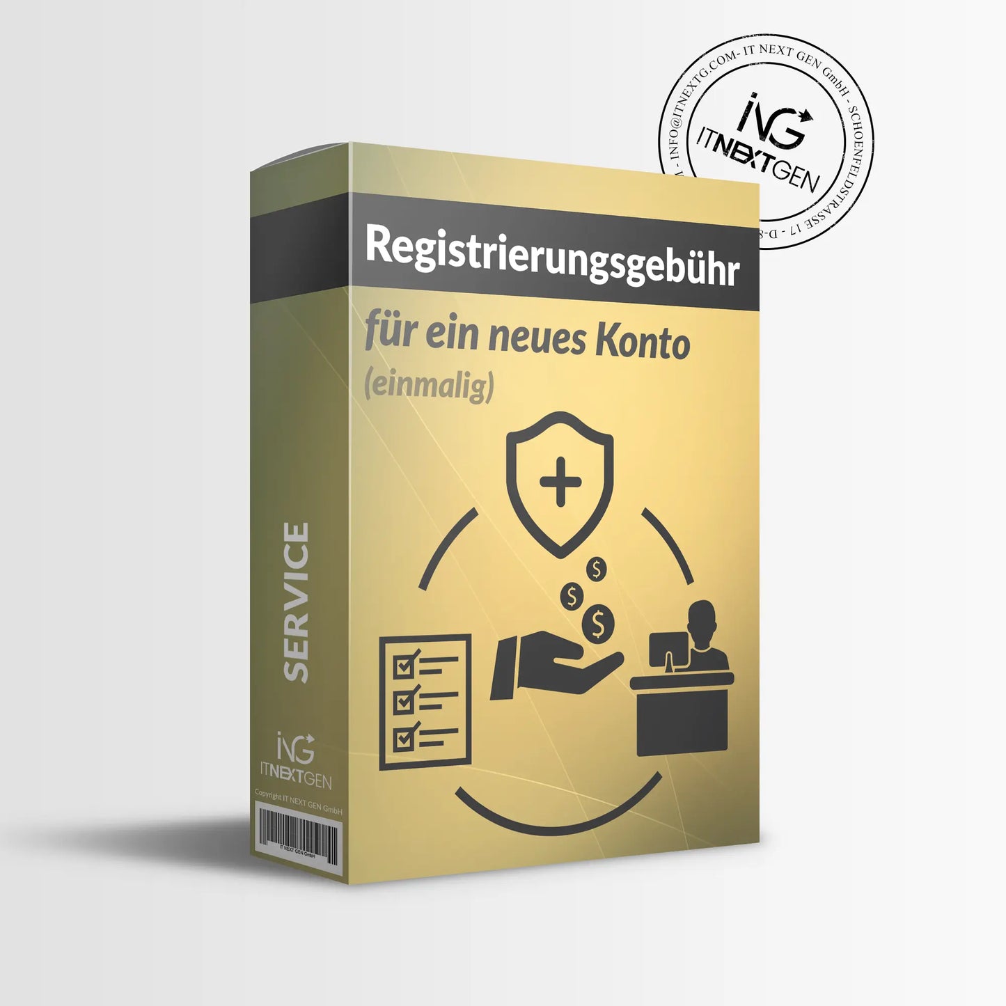 Registrierungsgebühr für ein neues Konto (einmalig)