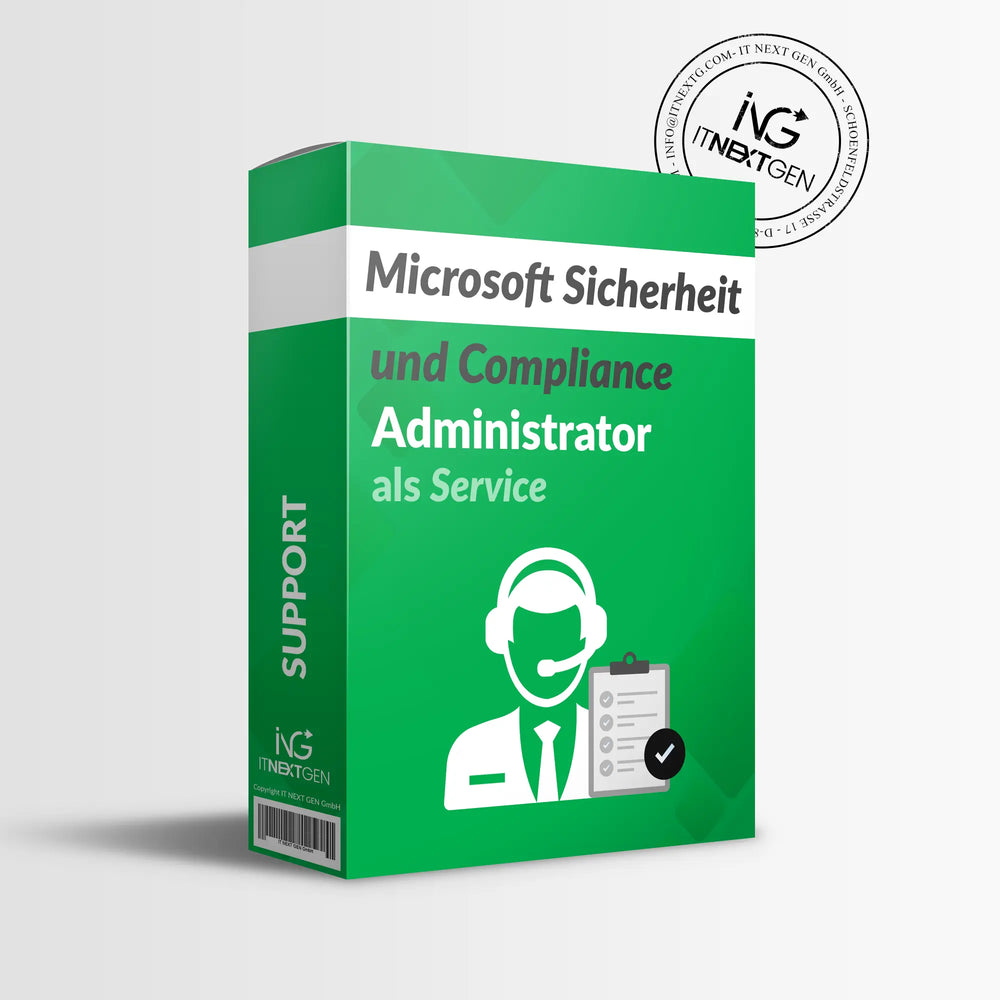 
                  
                    Microsoft Sicherheit und Compliance Administrator als Service
                  
                