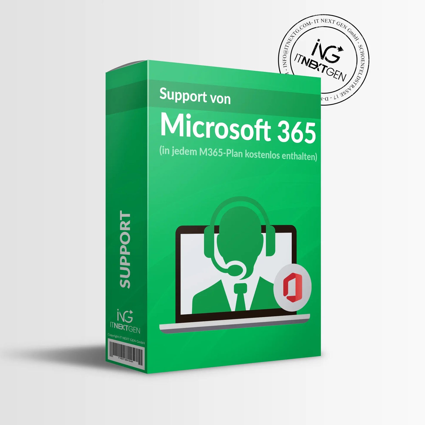 
                  
                    Support von Microsoft 365 (in jedem M365-Plan kostenlos enthalten)
                  
                